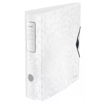 Leitz Dossier Active PP WOW A4/80 mm, A4, anel D, armazenamento, polyfoam, branco, 500 folhas