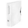 Leitz Dossier Active PP WOW A4/80 mm, A4, anel D, armazenamento, polyfoam, branco, 500 folhas