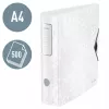 Leitz Dossier Active PP WOW A4/80 mm, A4, anel D, armazenamento, polyfoam, branco, 500 folhas