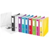 Leitz Dossier Active PP WOW A4/80 mm, A4, anel D, armazenamento, polyfoam, branco, 500 folhas