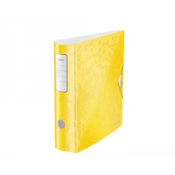 Leitz Dossier de arquivo Active PP WOW A4/80 mm, A4, polyfoam, amarelo, 500 folhas, 80 g/m², 8,2 cm