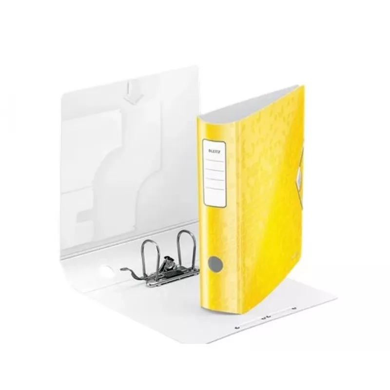 Leitz Dossier de arquivo Active PP WOW A4/80 mm, A4, polyfoam, amarelo, 500 folhas, 80 g/m², 8,2 cm