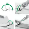 Leitz Dossier de arquivo Active PP WOW A4/80 mm, A4, anel D, armazenamento, polyfoam, preto, 500 folhas