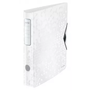 Leitz Dossier de arquivo Active PP WOW A4/65 mm, A4, anel D, armazenamento, polyfoam, branco, 350 folhas