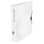 Leitz Dossier de arquivo Active PP WOW A4/65 mm, A4, anel D, armazenamento, polyfoam, branco, 350 folhas