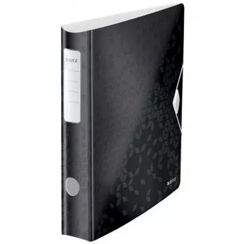Leitz Dossier Active PP WOW A4/65 mm, A4, polyfoam, preto, 350 folhas, 80 g/m², 6,5 cm