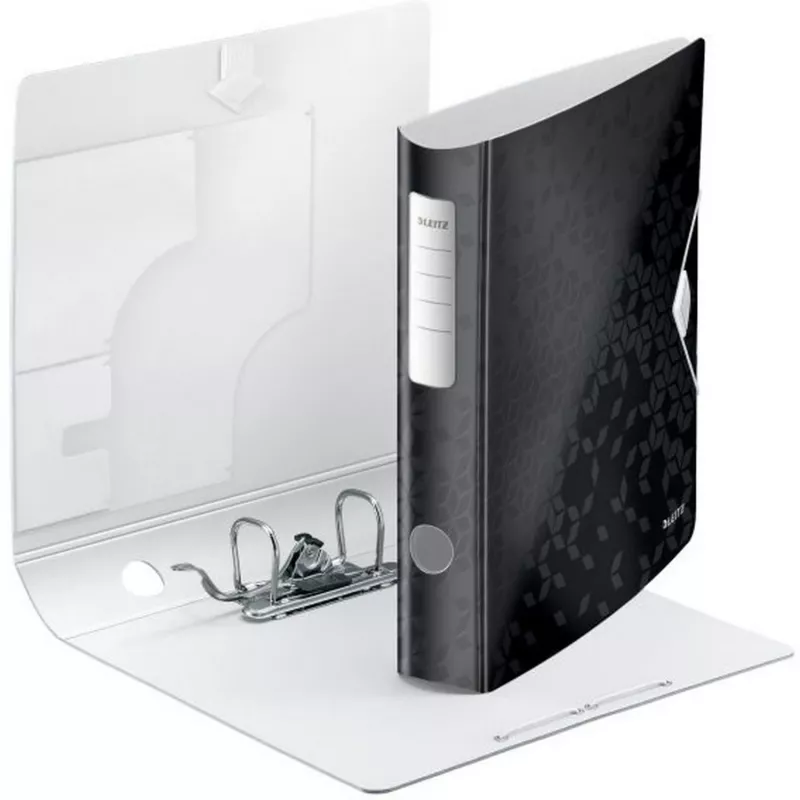 Leitz Dossier Active PP WOW A4/65 mm, A4, polyfoam, preto, 350 folhas, 80 g/m², 6,5 cm