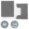 Leitz Pasta de 3 abas WOW Card/POB A4, pasta de abas, A4, polipropileno (PP), preto, 150 folhas, elástico