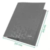 Leitz Pasta de 3 abas WOW Card/POB A4, pasta de abas, A4, polipropileno (PP), preto, 150 folhas, elástico
