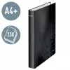 Leitz Ficheiro de anéis WOW laminado A4+ 2DR/25 mm, A4+, anel D, cartão, preto, 250 folhas, 80 g/m²