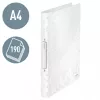 Leitz Ficheiro de anéis WOW PP A4 2RR/25 mm, A4, anel redondo, polipropileno (PP), branco, 190 folhas, 80 g/m²