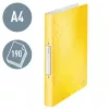 Leitz Ficheiro de anéis WOW PP A4 2RR/25 mm, A4, anel redondo, polipropileno (PP), amarelo, 190 folhas, 80 g/m²