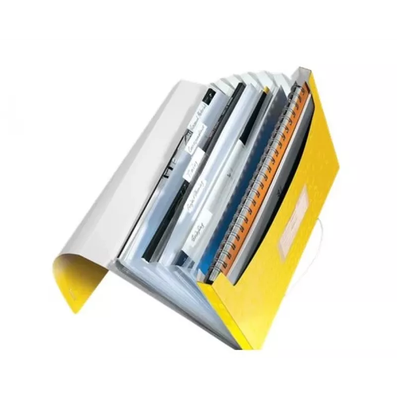 Leitz Pasta de projeto WOW PP, A4, polipropileno (PP), amarelo, formato vertical, 250 folhas, 80 g/m²