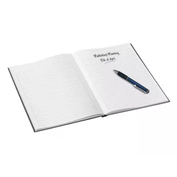 Leitz Caderno WOW A5 pautado com capa dura 90 g/80 folhas, padrão, preto, A5, 80 folhas, 80 g/m², papel pautado