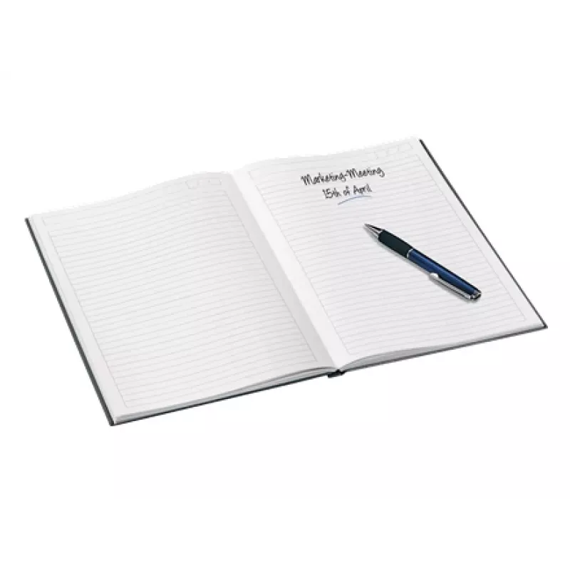 Leitz Caderno WOW A5 pautado com capa dura 90 g/80 folhas, padrão, preto, A5, 80 folhas, 80 g/m², papel pautado