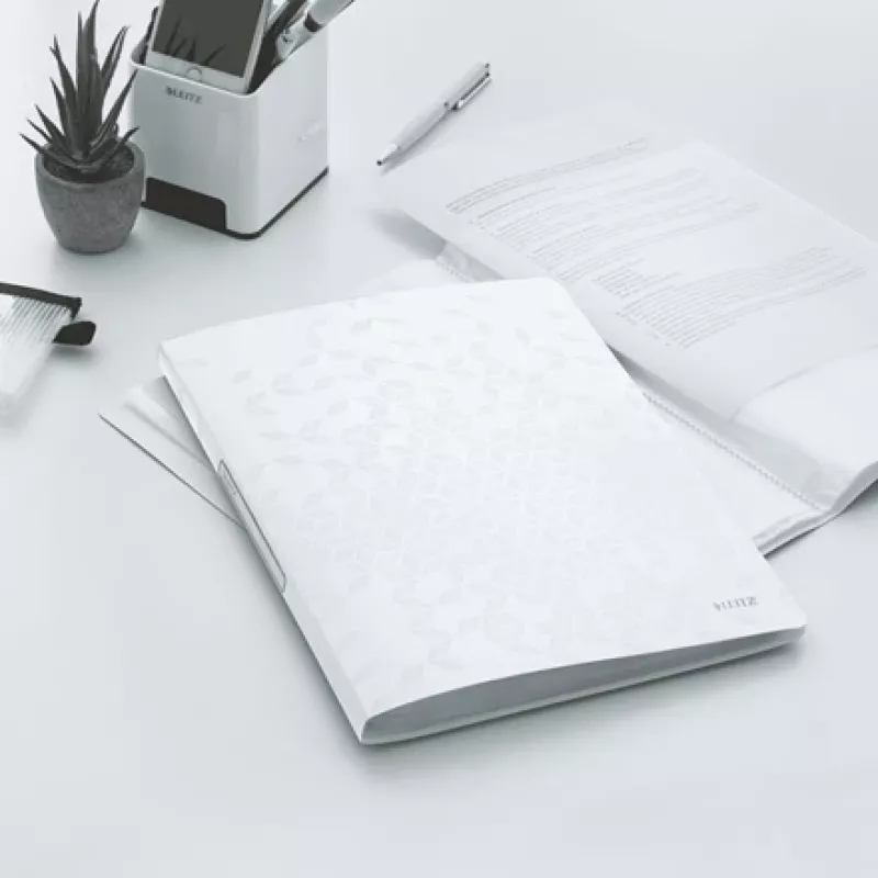Leitz Livro de apresentação WOW PP 20 bolsas, branco, policloreto de vinilo (PVC), 20 bolsas, A4, 231 mm, 13 mm