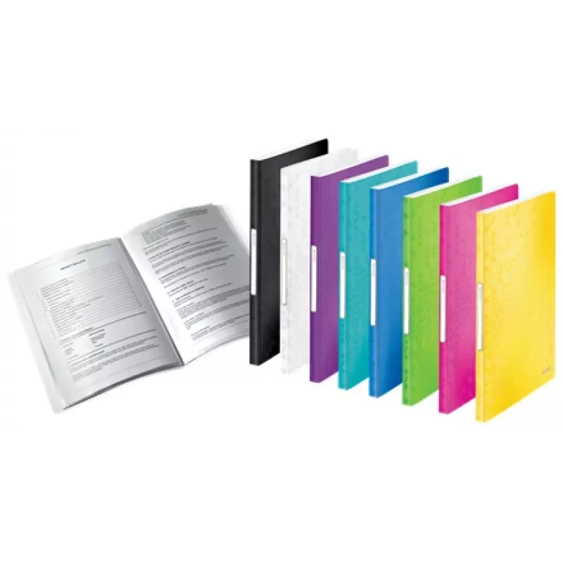 Leitz Livro de apresentação WOW PP 40 bolsas, preto, polipropileno (PP), 40 bolsas, A4, 231 mm, 16 mm