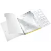 Leitz WOW PP Livro de separadores, 6 abas, pasta de arquivo convencional, A4, polipropileno (PP), amarelo, brilhante, 200 folhas