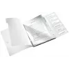 Leitz Livro de separadores WOW PP 6 abas, dossier convencional, A4, polipropileno (PP), preto, brilhante, 200 folhas