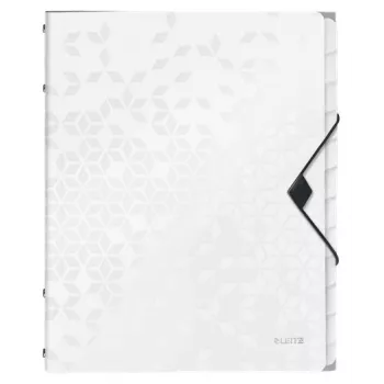 Leitz WOW Separadores de fichário PP, 12 separadores, Ficheiro de arquivo convencional, A4, Polipropileno (PP), Branco, Brilhante, 200 folhas