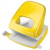 Leitz Perfurador NeXXt WOW 5008 Metal 2 furos / 30 folhas, 30 folhas, Amarelo, Metal, 8 cm, 5,5 mm, A4, A5, A6, Fólio, Quarto US, 8 x 8 x 8 cm