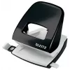 Leitz Perfurador WOW 5008 Metal 2 furos / 30 folhas, 30 folhas, Preto, Branco, Metal, 8 cm, 5,5 mm, A4, A5, A6, Fólio, Quarto US, 8 x 8 x 8 cm