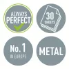 Leitz Perfurador WOW 5008 Metal 2 furos / 30 folhas, 30 folhas, Preto, Branco, Metal, 8 cm, 5,5 mm, A4, A5, A6, Fólio, Quarto US, 8 x 8 x 8 cm