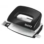 Leitz Perfurador WOW Mini 2 furos / 10 folhas, 10 folhas, Preto, Branco, Plástico, 8 cm, 5,5 mm, A4, A5, A6, Fólio, Quarto US, 8 x 8 x 8 cm