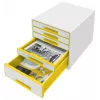 Leitz Gaveteiro WOW Cube 5 gavetas, 5 gavetas, Plástico, 270 mm, 287 mm, 363 mm, 3,59 kg