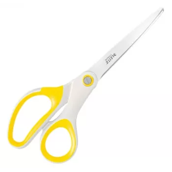 Leitz Tesoura de escritório WOW Titanium 205 mm, Adulto, Corte reto, Unidade, Branco, Amarelo, Aço inoxidável, Tesoura de escritório
