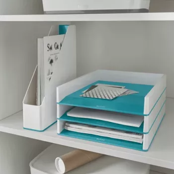 Leitz Porta-revistas WOW Dual Colour, Violeta, Branco, Plástico, A4, 73 mm, 272 mm, 318 mm