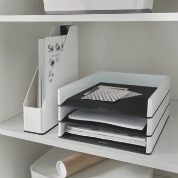Leitz Porta-revistas WOW Dual Colour, Branco, Plástico, A4, 73 mm, 318 mm, 272 mm