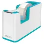 Leitz Fita adesiva de mesa WOW, 1,9 cm, 33 m, Poliestireno (PS), Azul-claro, Branco, 51 mm, 126 mm