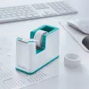 Leitz Fita adesiva de mesa WOW, 1,9 cm, 33 m, Poliestireno (PS), Azul-claro, Branco, 51 mm, 126 mm