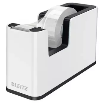 Leitz Fita adesiva de mesa WOW, 1,9 cm, 33 m, Poliestireno (PS), Preto, Branco, 51 mm, 126 mm