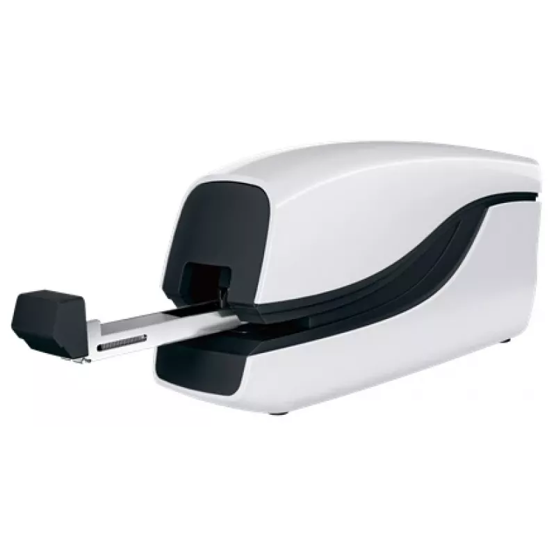 Leitz Agrafador a pilhas NeXXt WOW 5566, 10 folhas, Mecanismo de carga frontal, 1 cm, Plástico, Branco, Pilha