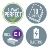 Leitz Agrafador a pilhas NeXXt WOW 5566, 10 folhas, Mecanismo de carga frontal, 1 cm, Plástico, Branco, Pilha