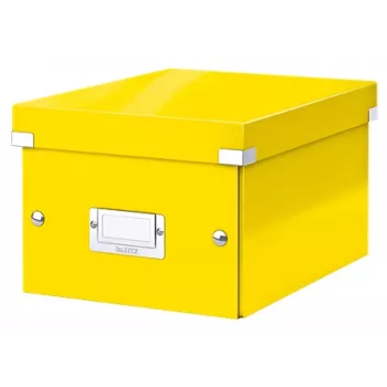 Leitz Caixa de armazenamento pequena Click & Store WOW, Caixa de armazenamento, Amarelo, Retangular, Cartão, Monocromático, Interior