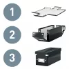 Leitz Caixa de armazenamento grande Click & Store WOW, Amarelo, Cartão, 369 mm, 482 mm, 200 mm