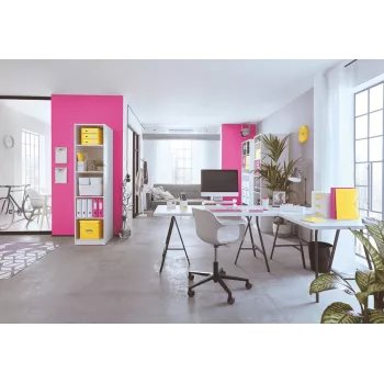 Leitz Gaveteiro Click & Store WOW (4 gavetas), Amarelo, Cartão, 286 mm, 282 mm, 2,49 kg, Alemanha