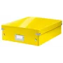 Leitz Caixa organizadora média Click & Store WOW, Caixa de armazenamento, Amarelo, Retangular, Cartão, Monocromático, Interior