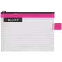 Leitz Bolsa de viagem impermeável WOW Small, Unissexo, Bolsa de acessórios, Pequena, Fecho de correr, Impermeável, Rosa
