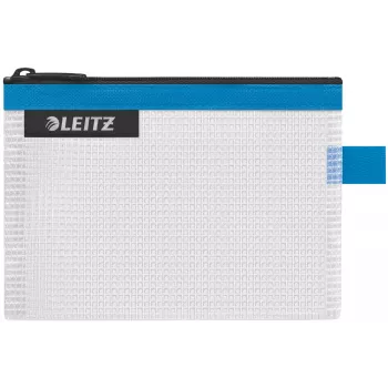 Leitz Bolsa de viagem impermeável WOW Small, Unissexo, Bolsa de acessórios, Pequena, Fecho de correr, Impermeável, Azul