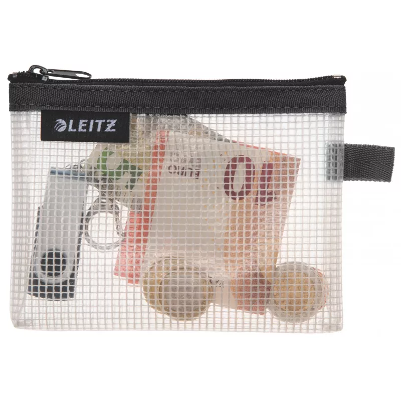 Leitz Bolsa de viagem à prova de água WOW Small, Unissexo, Bolsa de acessórios, Pequena, Fecho de correr, À prova de água, Preto