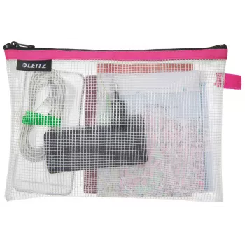 Leitz Bolsa de viagem à prova de água WOW Medium, Unissexo, Bolsa de acessórios, Média, Fecho de correr, À prova de água, Rosa