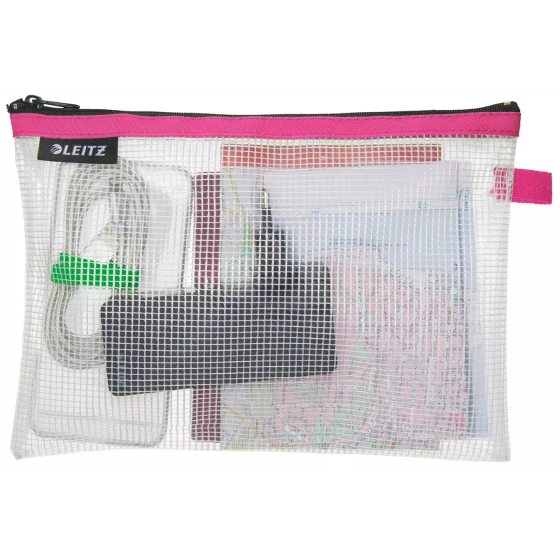 Leitz Bolsa de viagem à prova de água WOW Medium, Unissexo, Bolsa de acessórios, Média, Fecho de correr, À prova de água, Rosa