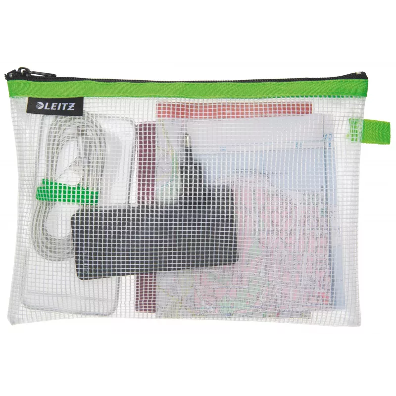 Leitz Bolsa de viagem impermeável WOW Medium, Unissexo, Bolsa de acessórios, Média, Fecho de correr, Impermeável, Verde