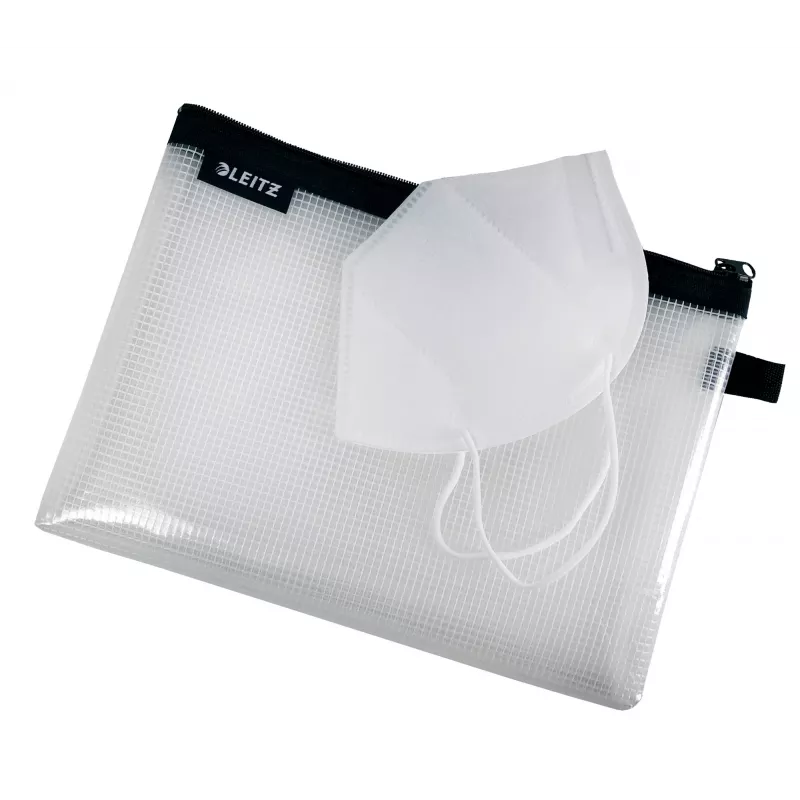 Leitz Bolsa de viagem impermeável WOW Medium, Unissexo, Bolsa de acessórios, Média, Fecho de correr, Impermeável, Preto