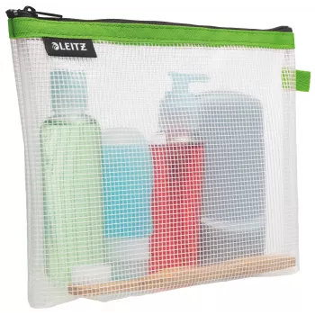 Leitz Bolsa de viagem cosmética à prova de água WOW, Unissexo, Bolsa de acessórios, Tamanho único, Fecho de correr, À prova de água, Verde