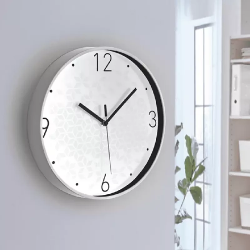 Leitz Relógio de parede (silencioso) WOW, Redondo, Branco, 290 mm, 43 mm, 290 mm, 550 g